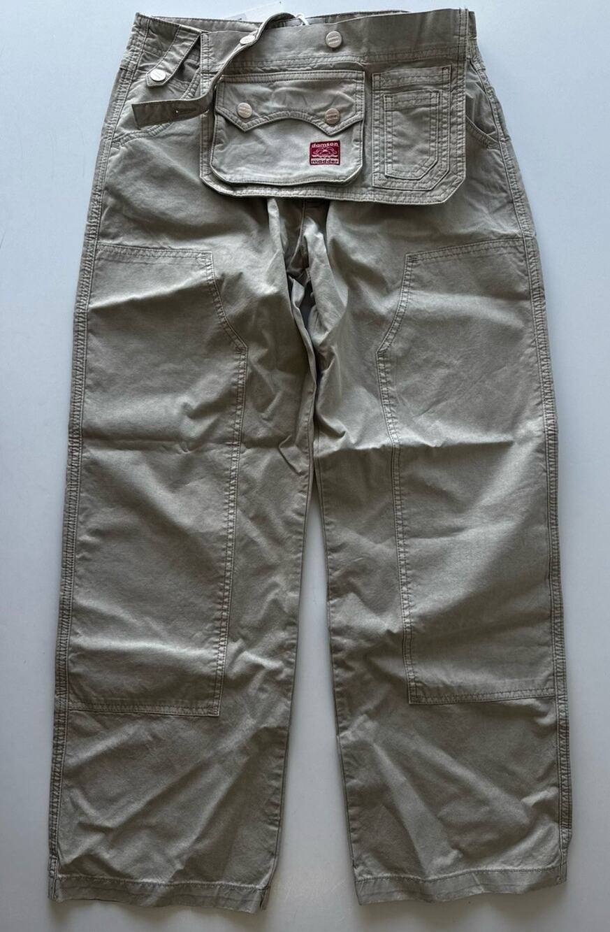Damson Madder Cameron Straight-Leg Cotton Trousers In Oyster - Women's Size US 8